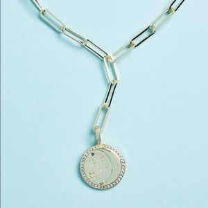 Melinda Maria gold lariat necklace Curateur